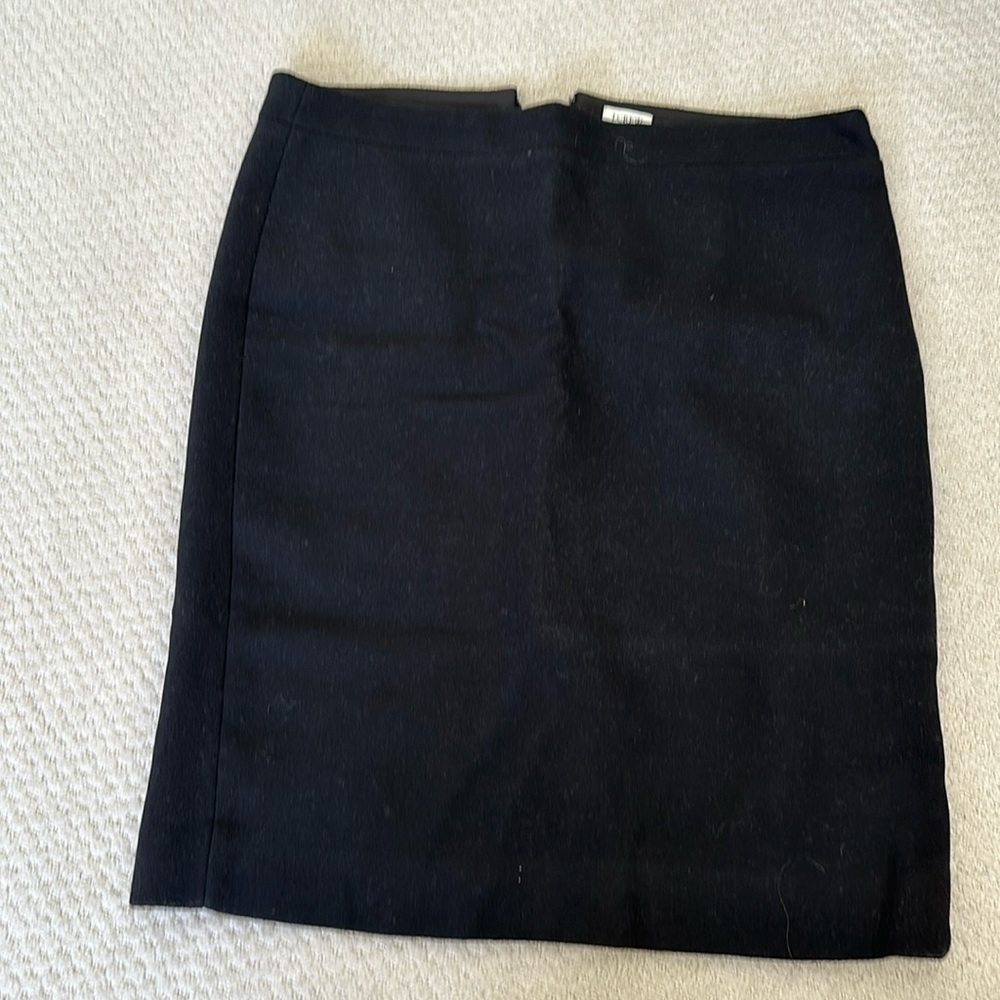 J. Crew factory Classic wool pencil skirt black size 12